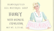 Load image into Gallery viewer, Honey Oatmeal Soap Bar (Exfoliating). - Rosie's Market