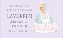 Load image into Gallery viewer, Lavender Oatmeal Soap Bar (Exfoliating). - Rosie's Market