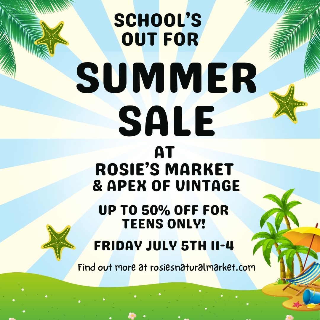teen sale for teenagers schools out for summer west milford nj high school sale rosie's market 