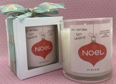 Noel Christmas Candle made with essential oils