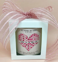 Load image into Gallery viewer, &quot;Love is in the Air&quot; Valentine&#39;s Candle 8 oz.