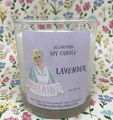 lavender essential oil  candle soy wax 8 oz
