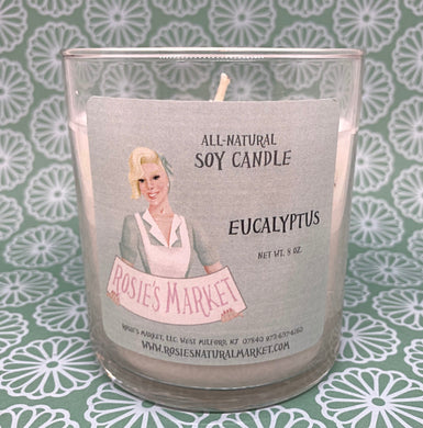 all natural eucalyptus soy candle 8 oz