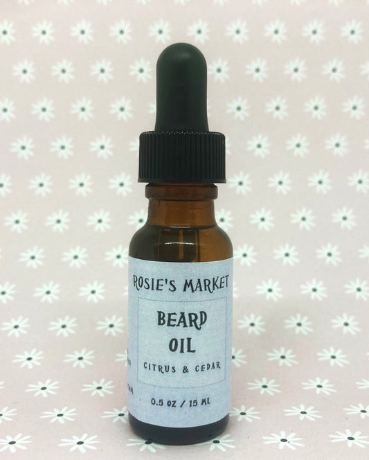 cedar and citrus beard oil