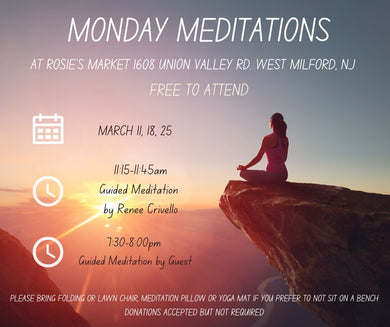 Free Monday Meditation in March