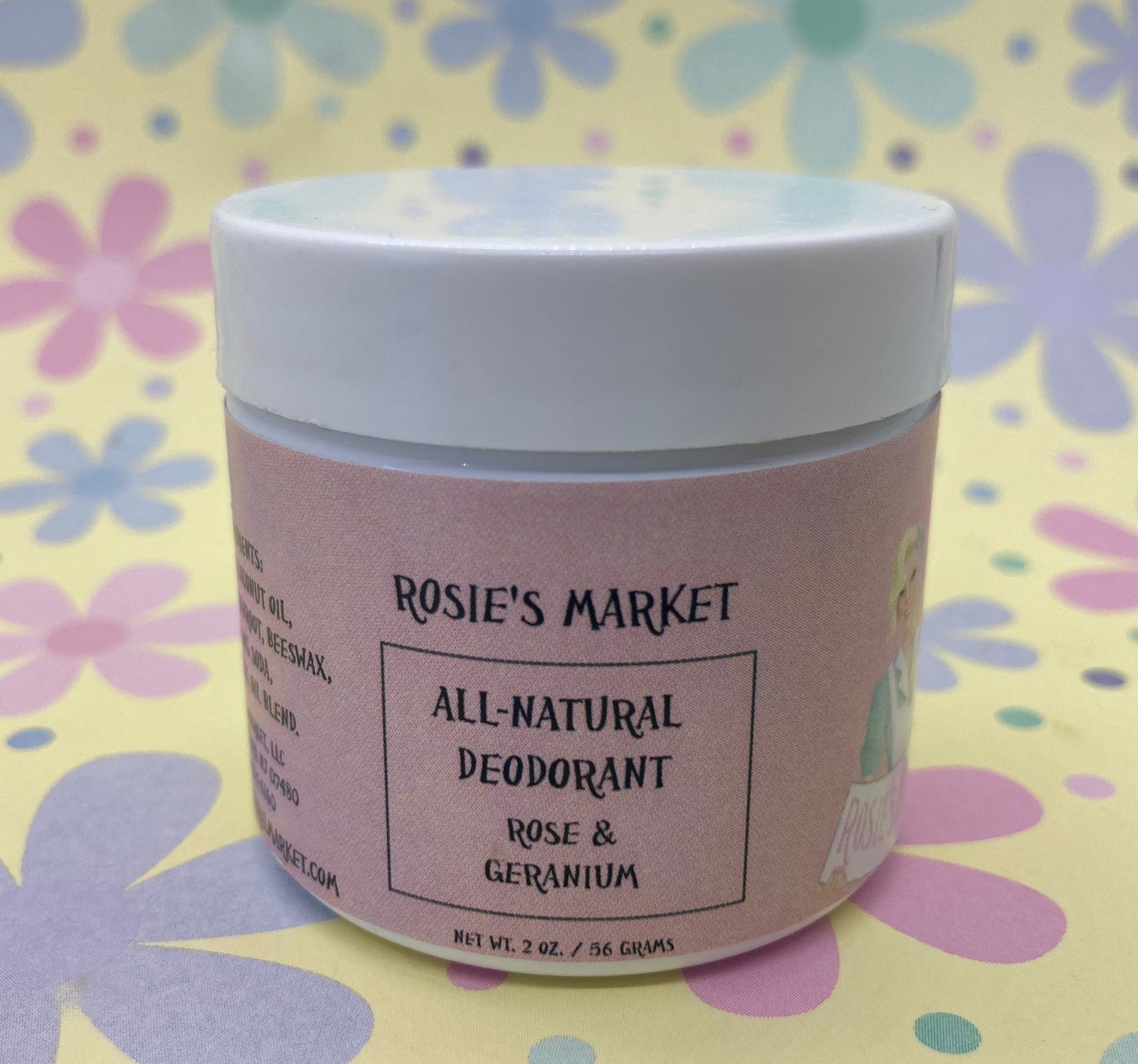 All Natural Rose Geranium Deodorant