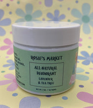 Load image into Gallery viewer, Lavender &amp; Tea Tree All Natural Deodorant