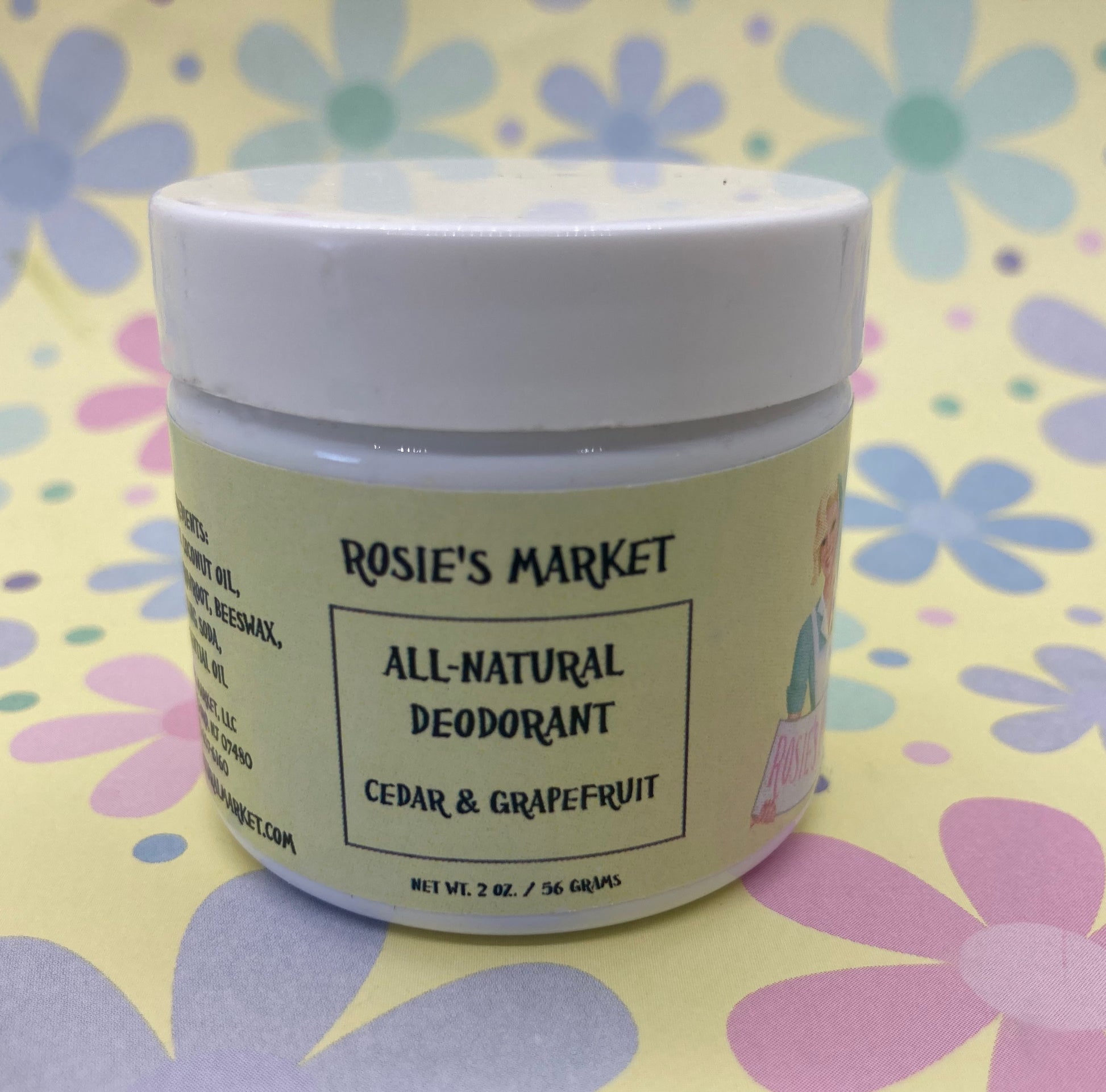 All Natural Cedar & Grapefruit Deodorant Aluminum Free