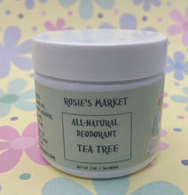 Load image into Gallery viewer, Tea Tree All Natural Deodorant