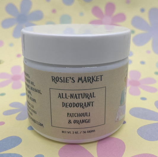 All-Natural Patchouli & Orange Deodorant