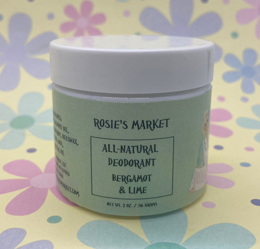 All-Natural Bergamot & Lime Deodorant