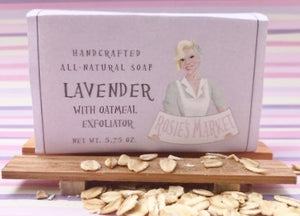 Lavender Oatmeal Soap Bar (Exfoliating). - Rosie's Market