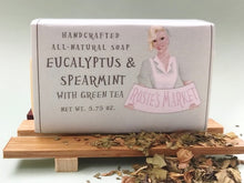 Load image into Gallery viewer, Eucalyptus &amp; Spearmint Green Tea Soap Bar - Rosie&#39;s Market