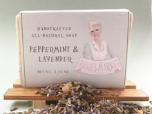 Load image into Gallery viewer, Peppermint &amp; Lavender Soap Bar - Rosie&#39;s Market