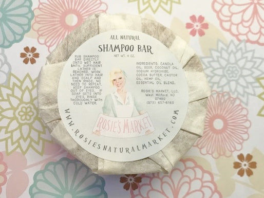 Shampoo Hair Bar with Beer, Rosemary, Peppermint & Tea Tree Oil