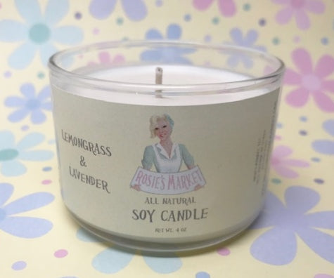 Lemongrass & Lavender Candle 4 oz.