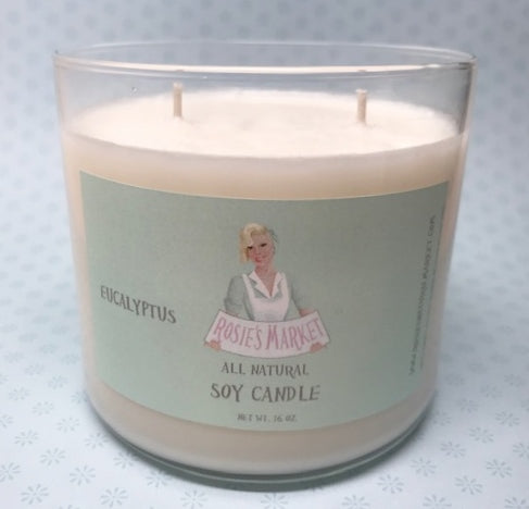 Eucalyptus Candle 16 oz. - Rosie's Market