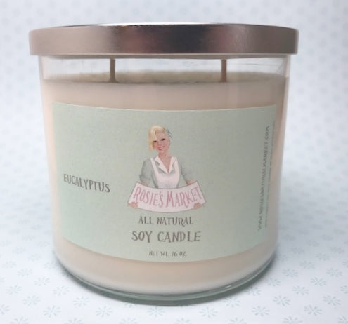 Eucalyptus Candle 16 oz. - Rosie's Market