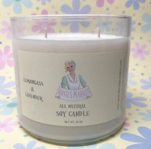 Lemongrass Lavender Candle 16 oz. - Rosie's Market