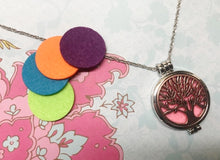 Load image into Gallery viewer, Tree of Life Aromatherapy Necklace for Essential Oils - Rosie&#39;s Market