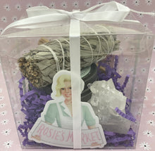 Load image into Gallery viewer, Housewarming gift set sage palo santo crystal candle