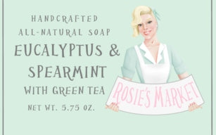 Eucalyptus & Spearmint Green Tea Soap Bar - Rosie's Market
