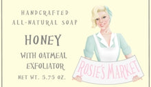 Load image into Gallery viewer, Honey Oatmeal Soap Bar (Exfoliating). - Rosie&#39;s Market