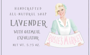 Lavender Oatmeal Soap Bar (Exfoliating). - Rosie's Market