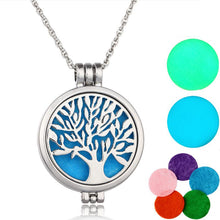 Load image into Gallery viewer, Tree of Life Aromatherapy Necklace for Essential Oils - Rosie&#39;s Market